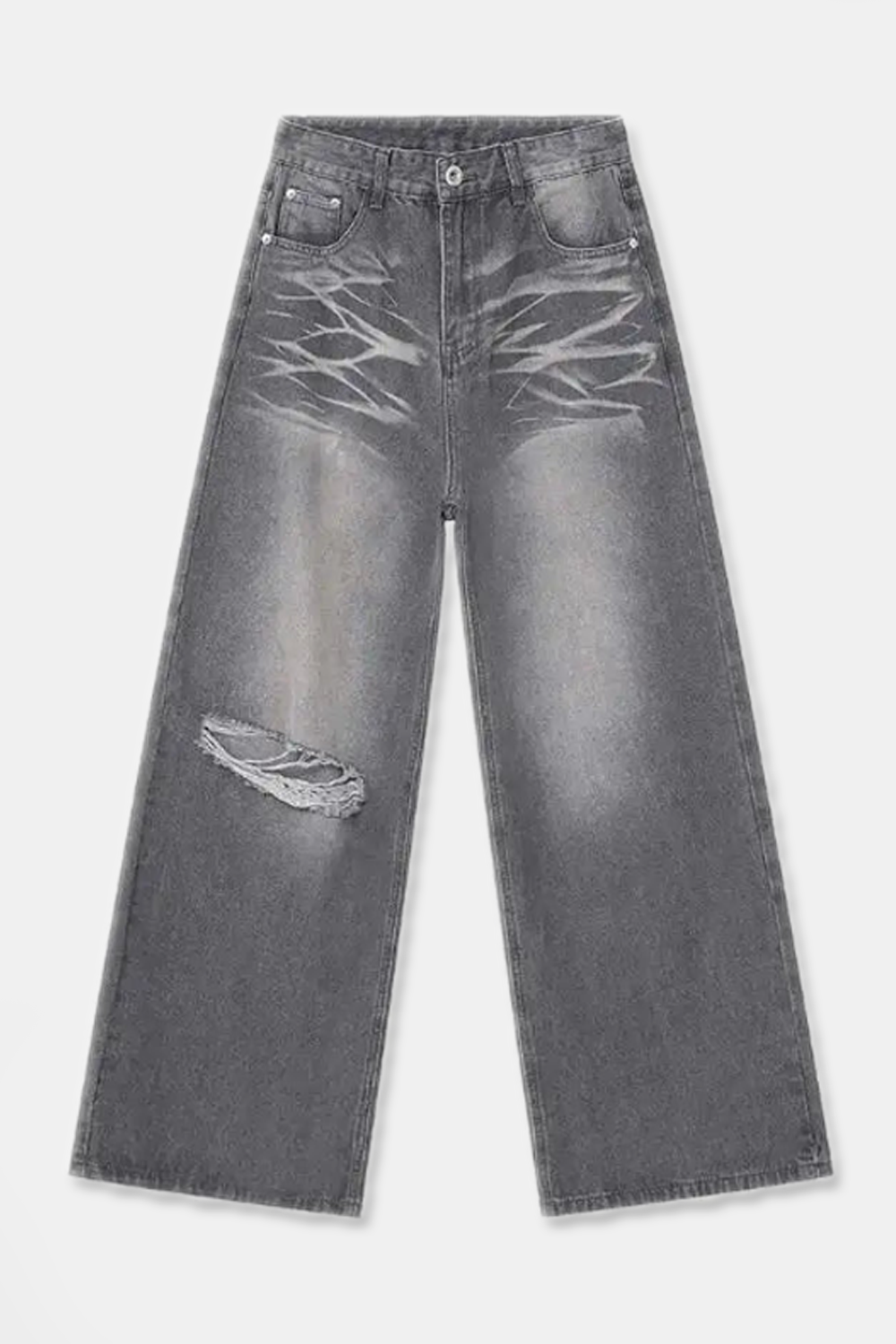 "FRAGMENT" BAGGY STRAIGHT JEANS