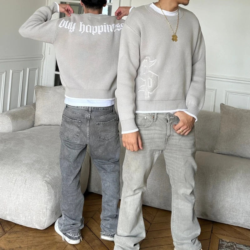 "BUY HAPPINESS" QUALITY SWEATER