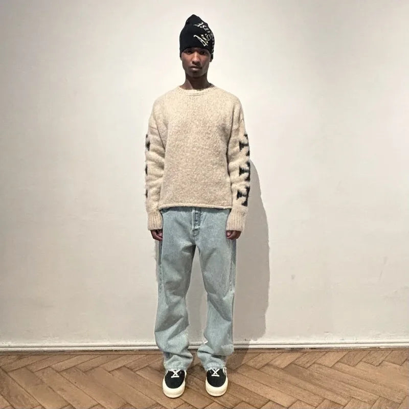 "CROSS" KNITTED SWEATER