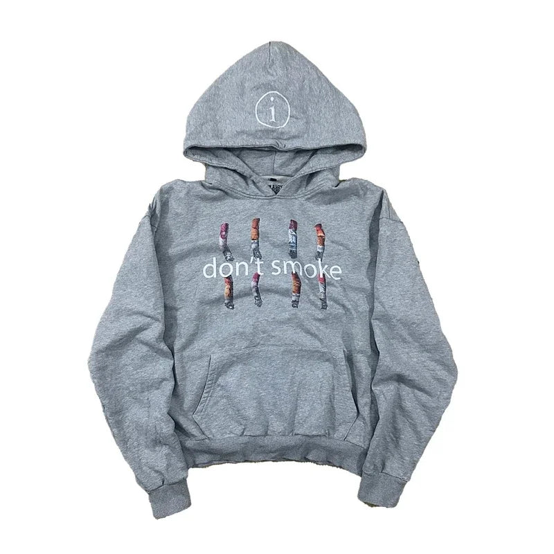 "DONT SMOKE" GRAPHIC HOODIE