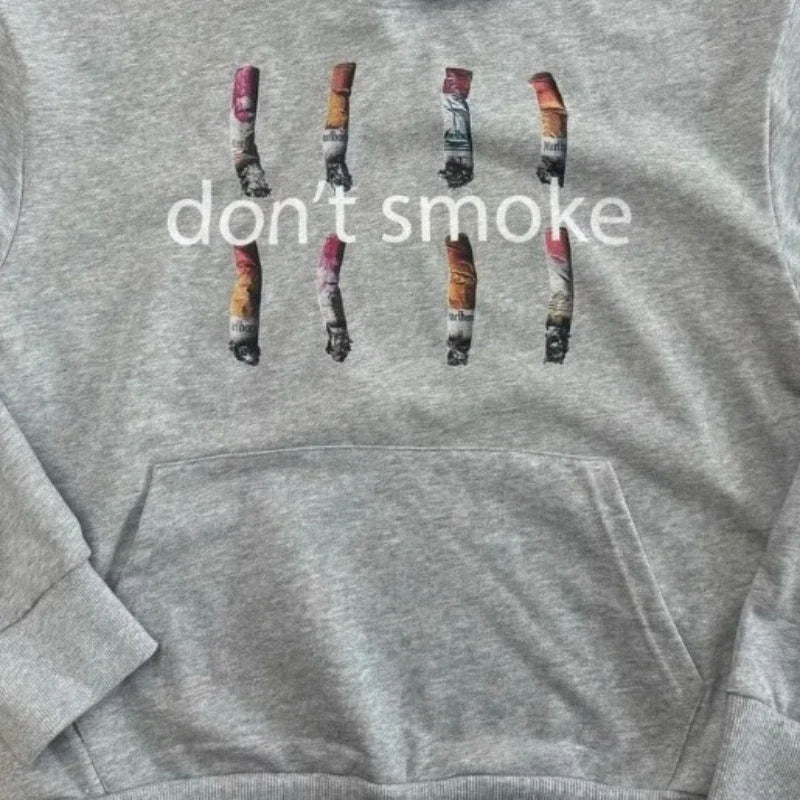 "DONT SMOKE" GRAPHIC HOODIE