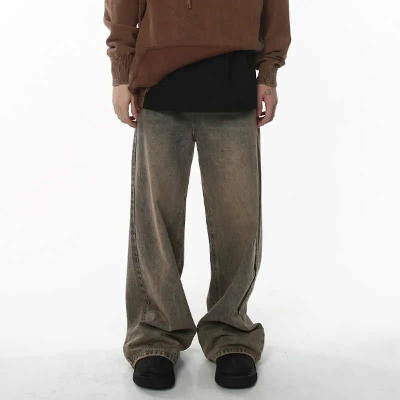 "TRUCKER" BAGGY STRAIGHT JEANS