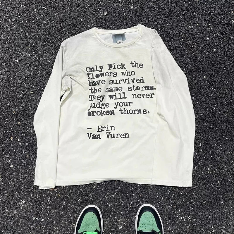 "PICK FLOWER" LONG SLEEVE SHIRT