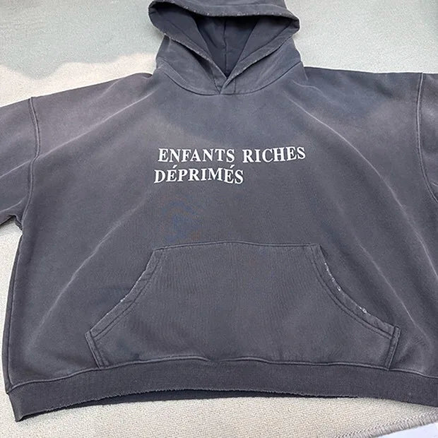 "RICHES DEPRIMES" QUALITY HOODIE