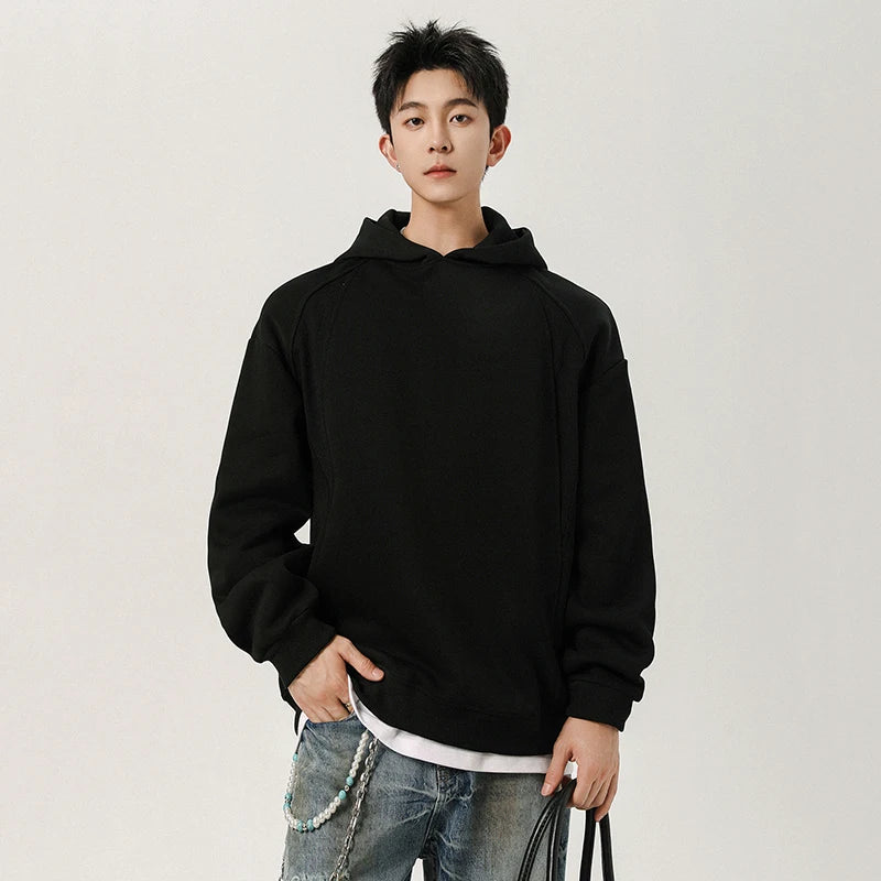 "KNIGHT" COMFY BASIC HOODIE