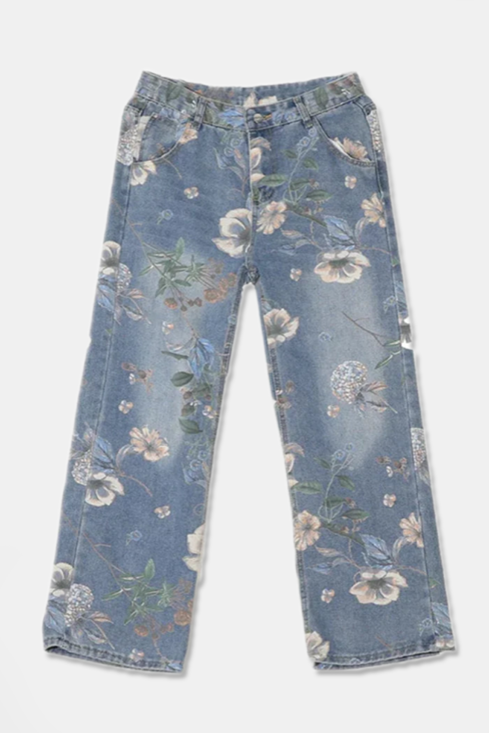 "AUTUMN" FLORAL JEANS