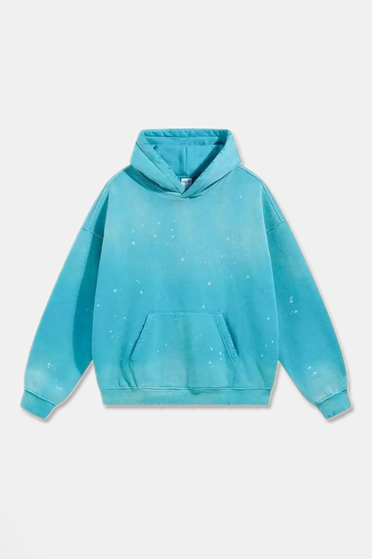 "MAKE" 360G SPRAY/DISTRESSED DYE HOODIE