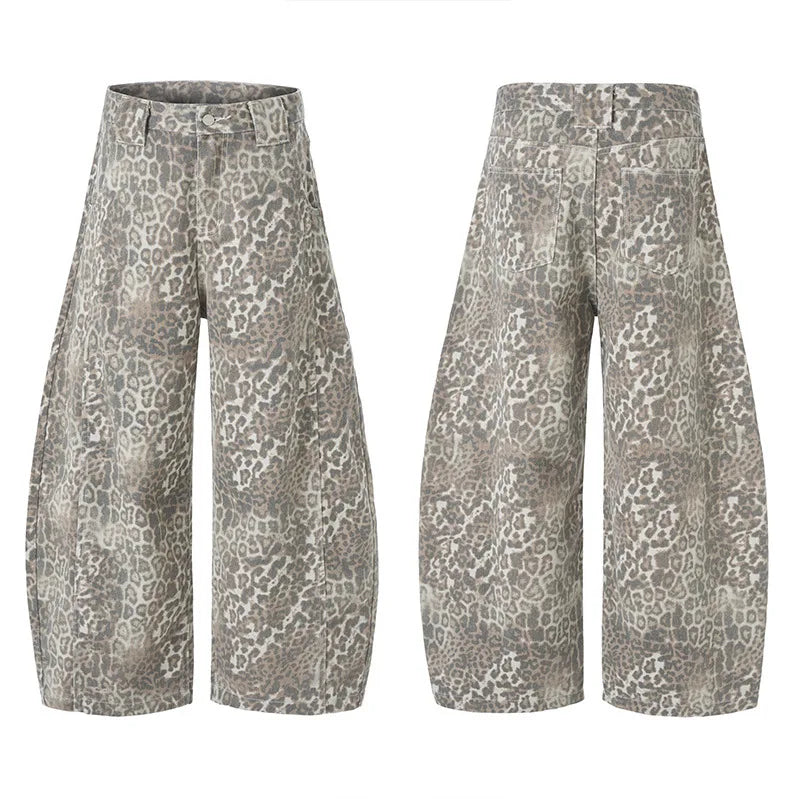 "LEOPARD" STRAIGHT JEANS