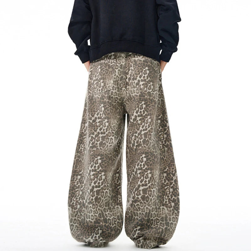 "LEOPARD" STRAIGHT JEANS
