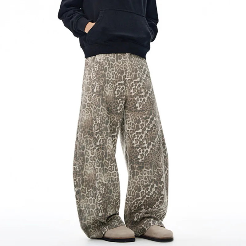 "LEOPARD" STRAIGHT JEANS