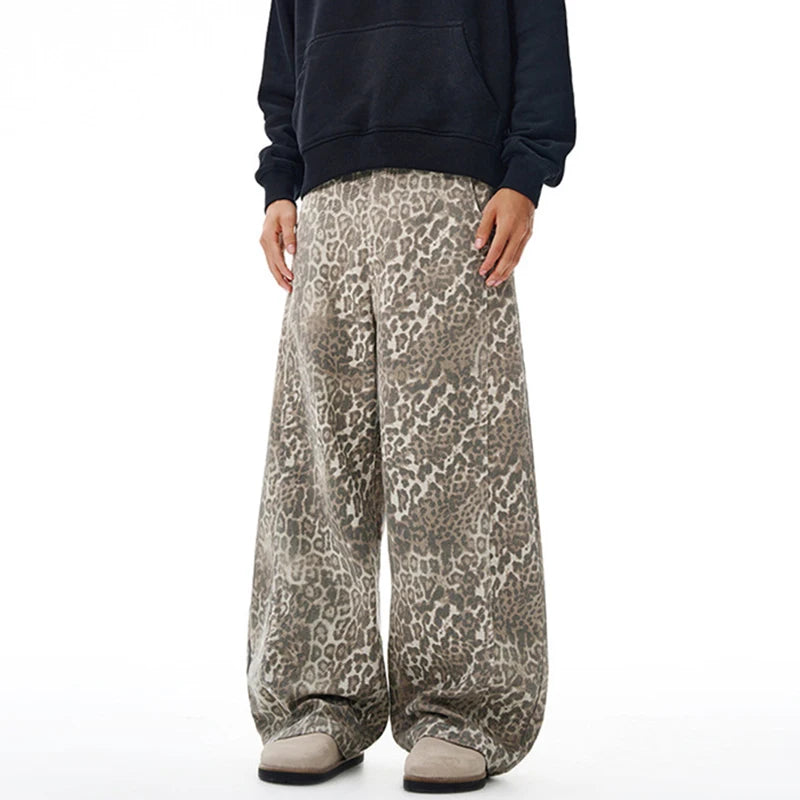 "LEOPARD" STRAIGHT JEANS