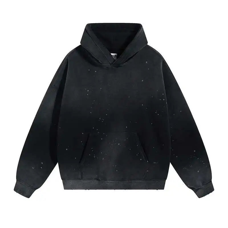 "MAKE" 360G SPRAY/DISTRESSED DYE HOODIE