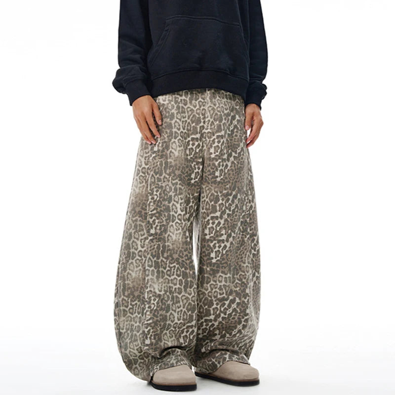"LEOPARD" STRAIGHT JEANS