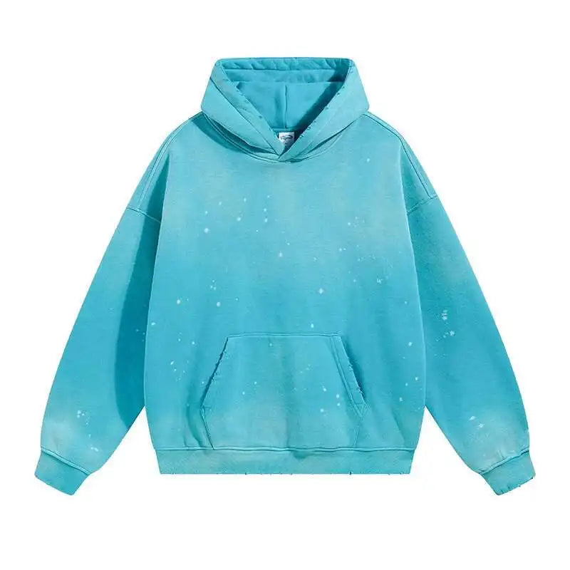 "MAKE" 360G SPRAY/DISTRESSED DYE HOODIE