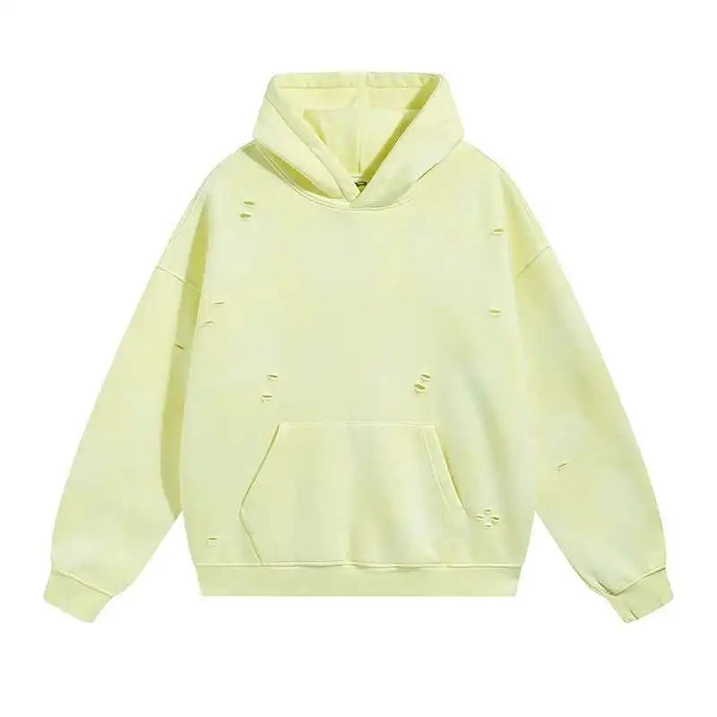 "MAKE" 360G SPRAY/DISTRESSED DYE HOODIE