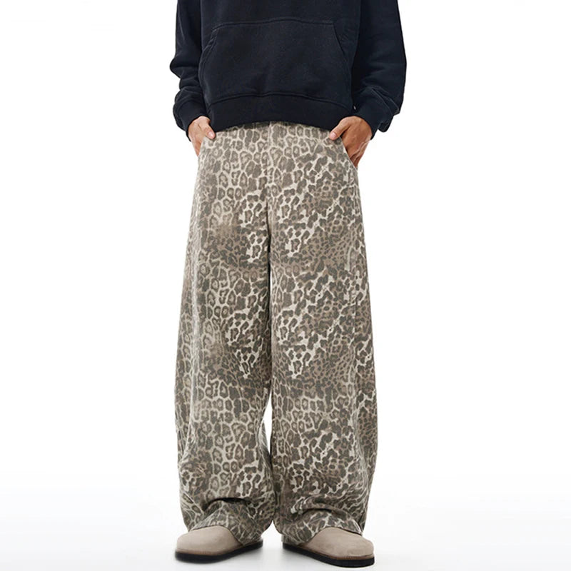 "LEOPARD" STRAIGHT JEANS