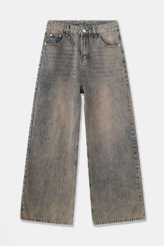 "TRUCKER" BAGGY STRAIGHT JEANS